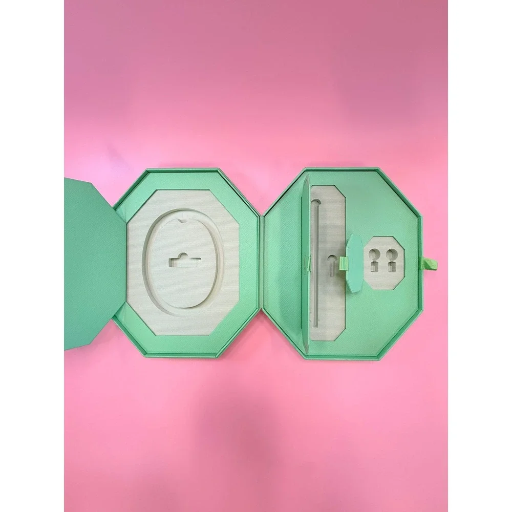 Swarovski Mint Green Octagonal Jewelry Presentation Box Necklace Bracelet Earrin
